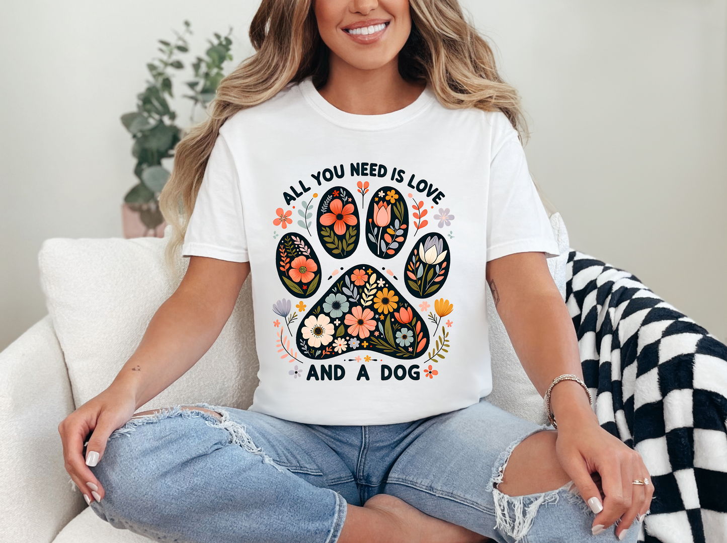 UNISEX CUTE DOG TSHIRT DOG LOVER TEE GIFT