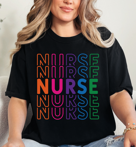 TSHIRT FOR NURSES COLORFUL UNISEX NURSE TEE GIFT