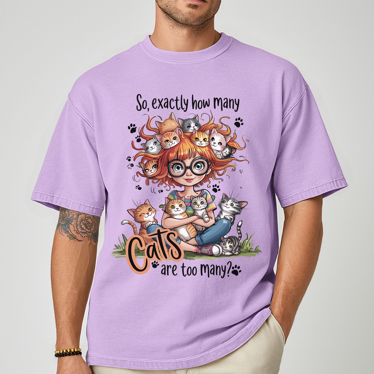 CAT LOVER TSHIRT FOR CAT MOM TEE UNISEX GIFT