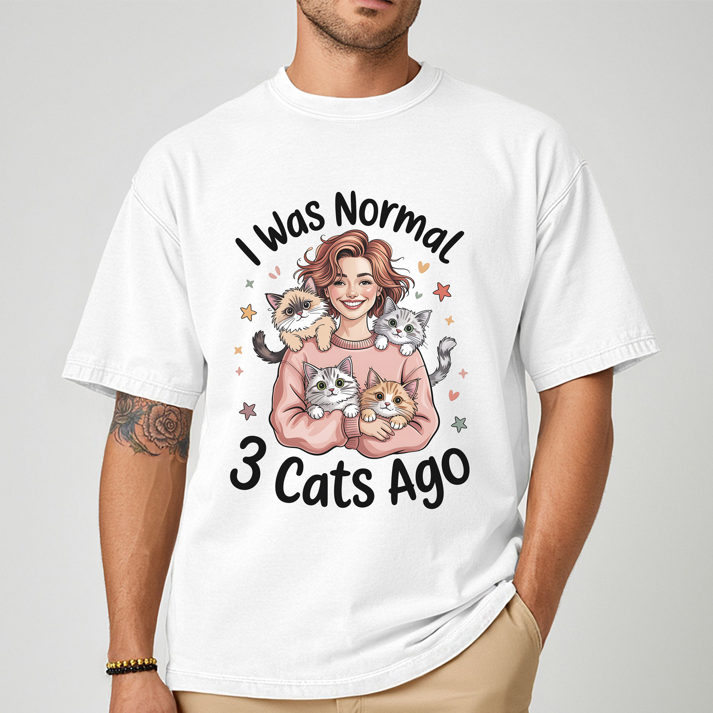 CAT LOVER TEE FOR CAT MOM TSHIRT UNISEX GIFT